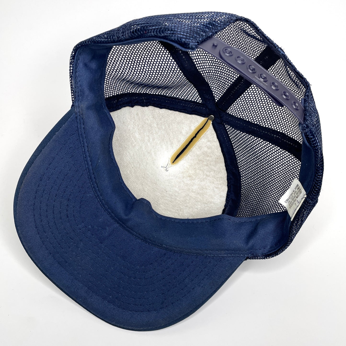 Kenaco Mesh Foam Trucker Hat Vintage Rope Snapback Hat - Navy