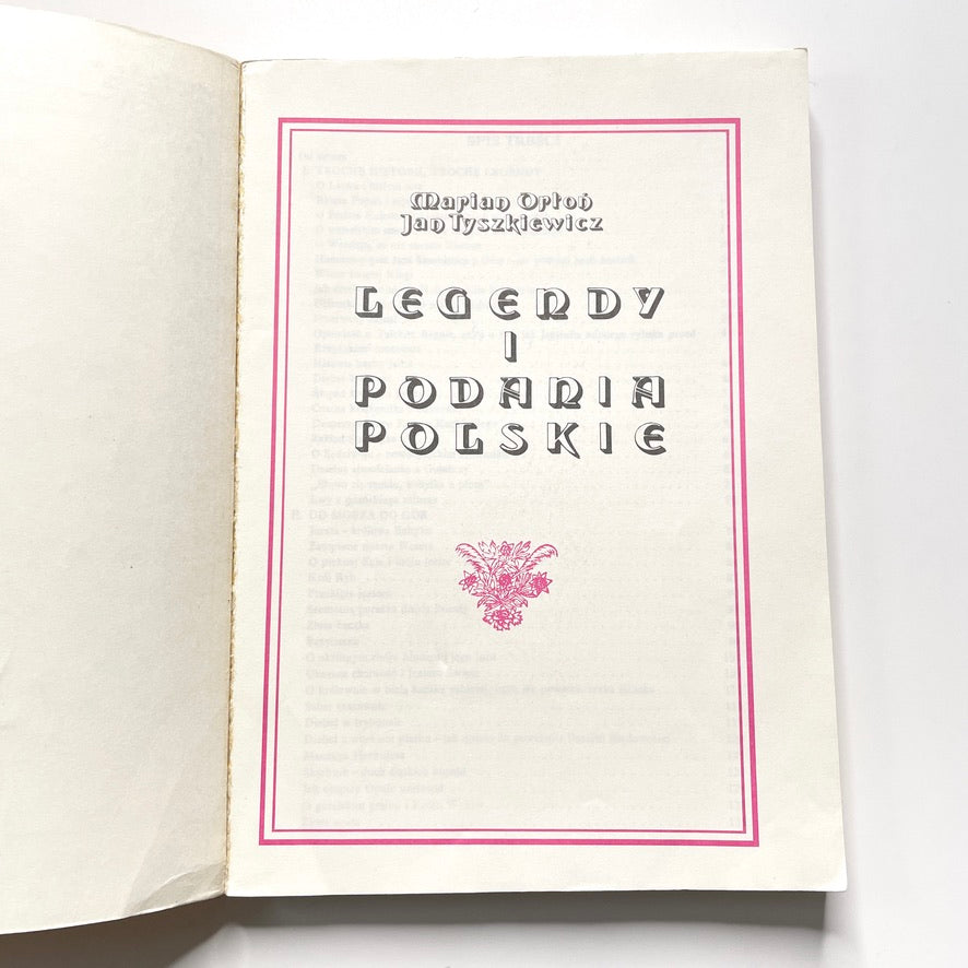 'Legendy I' Polish Folk Tales & Legends 1986 Illustrated Trade Paperback Book