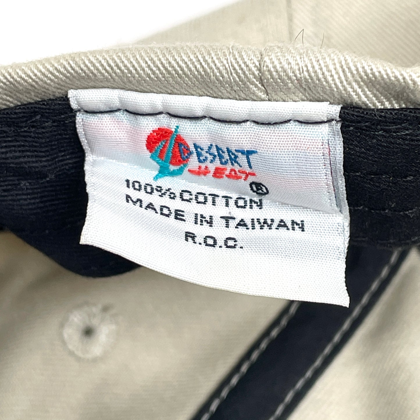 Colorado Souvenir Canvas Vintage Strapback Hat - Beige