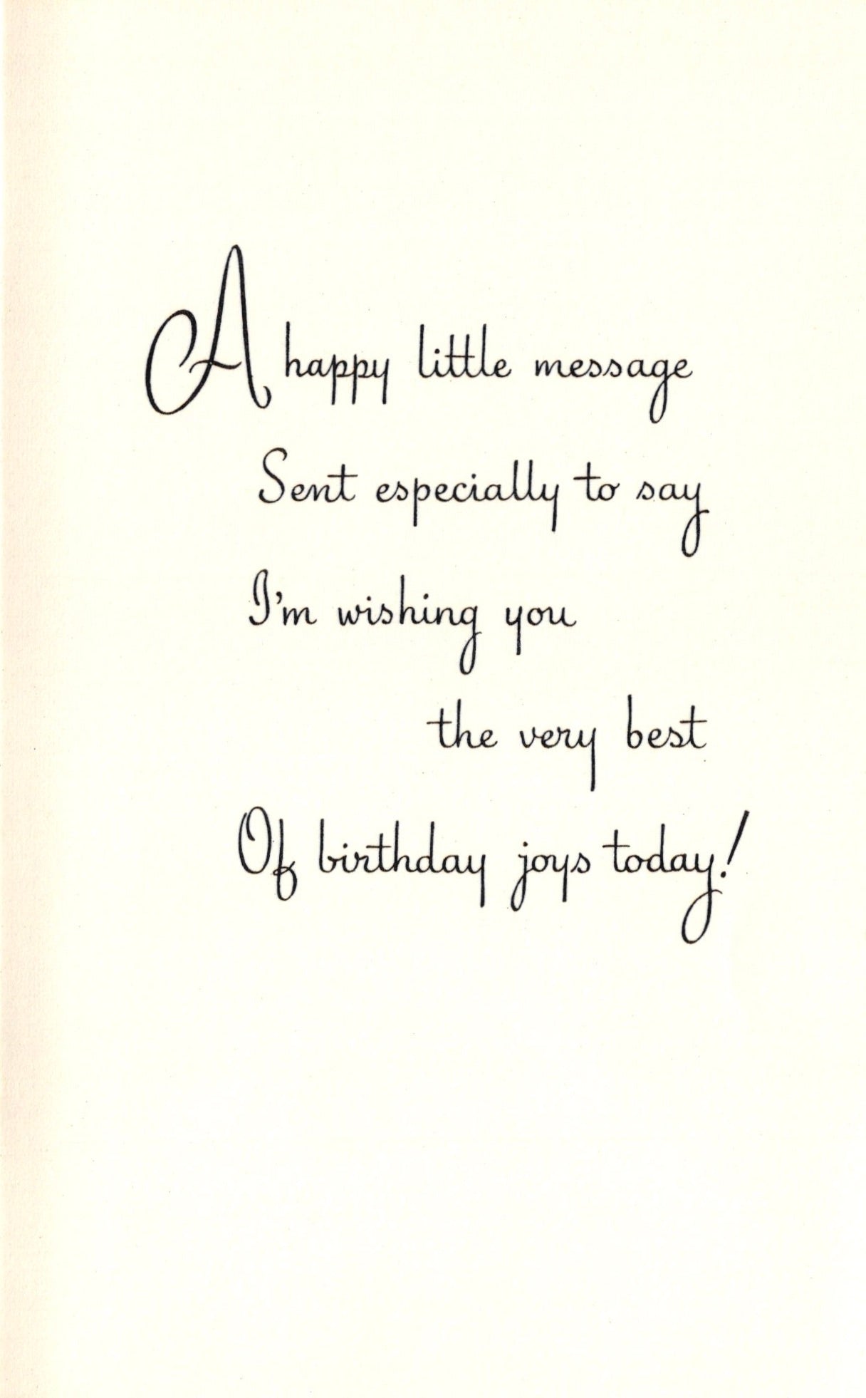 Birthday - Yarn Basket - Vintage Greeting Card - Gold Stamped