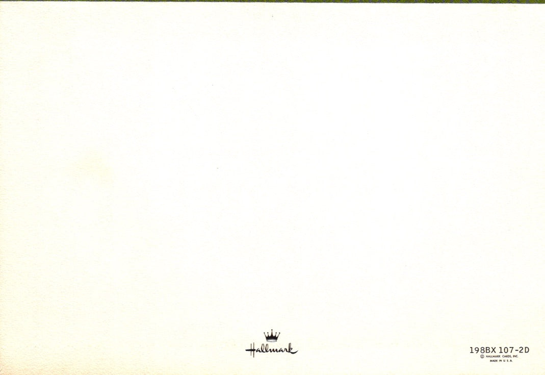 Christmas - Poodle and Lion - Textured Vintage Greeting Card - Hallmark