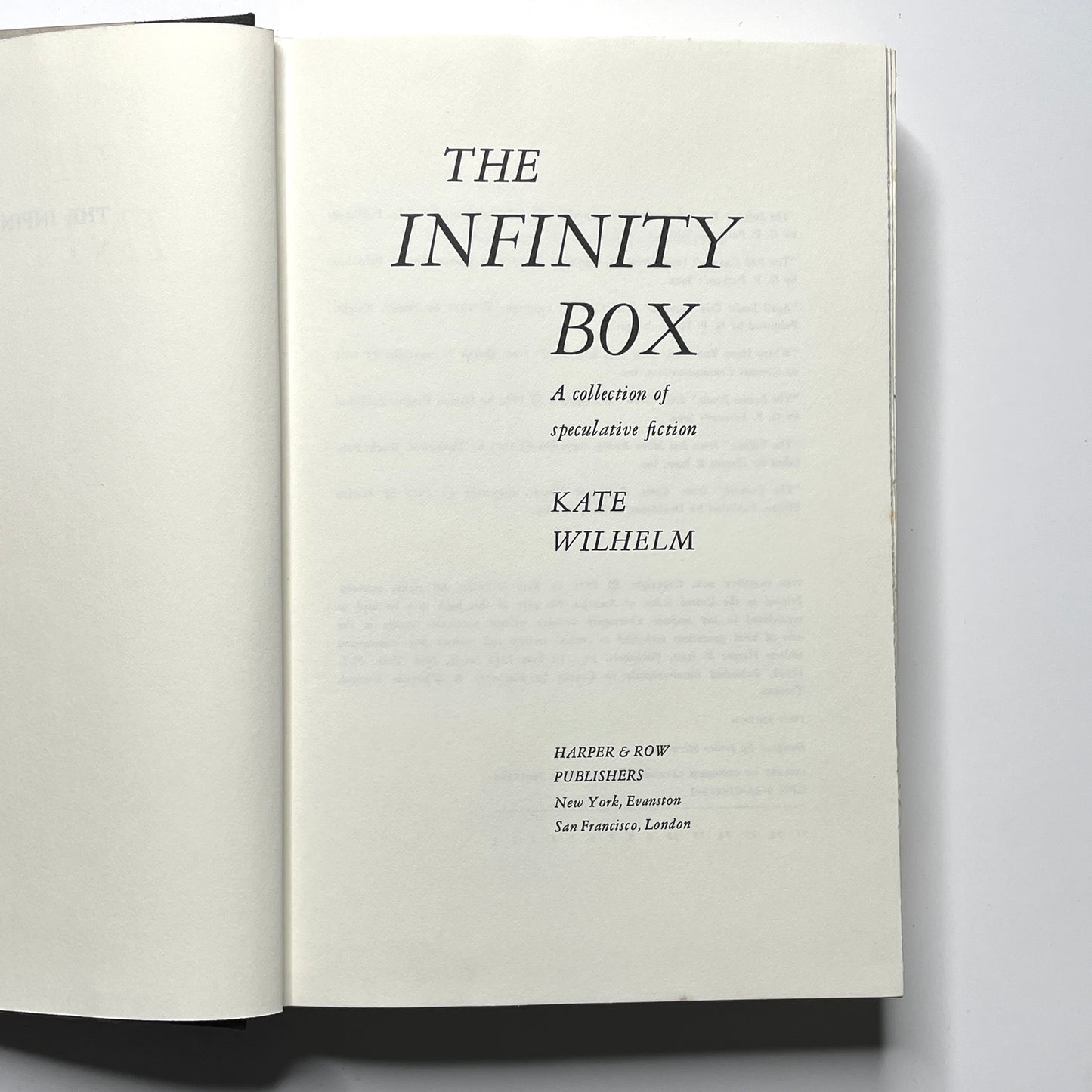 The Infinity Box: A Collection of Speculative Fiction (1975) - Vintage 70s Sci-Fi Anthology Book