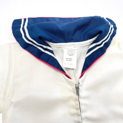 Sailor Zipper Front Romper 18M