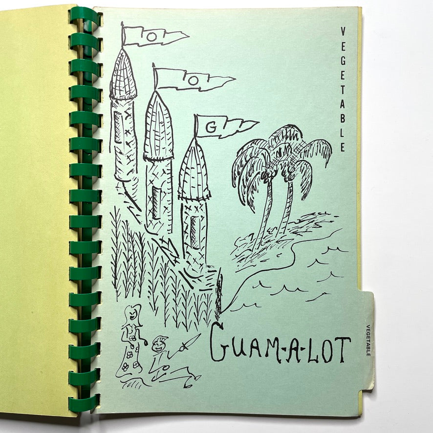 St. John's Divine Salads 1981 Tumon Bay, Guam, Mariana Islands - 80s Vintage Spiral Bound Illustrated Recipe Book