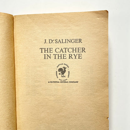 Catcher in the Rye 1972 Green Tape UFO Paperback Book