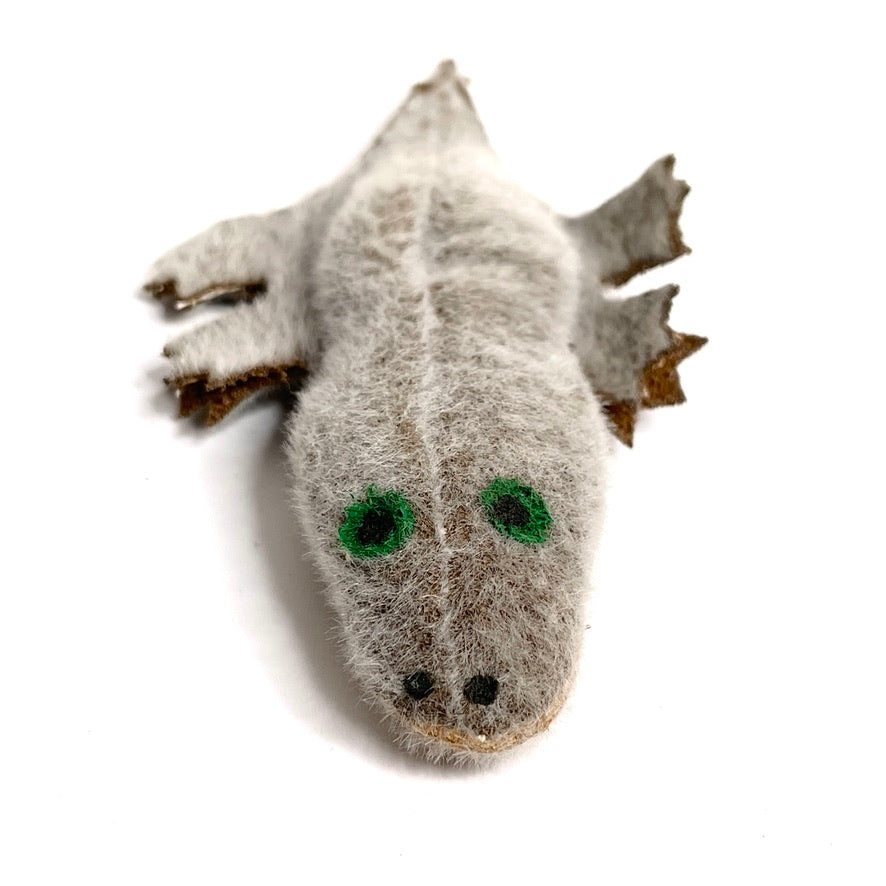 Vintage Handmade Alligator Brooch