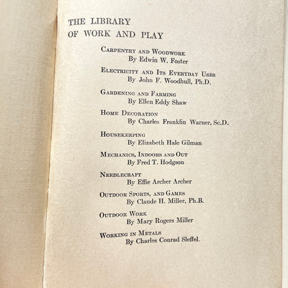 Working in Metals 1916 Illustrated Hardcover Book