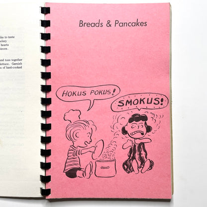 Snoopy & Peanuts "Pot Pourri" Cookbook - 60s Vintage Illustrated Spiral Bound Recipe Book