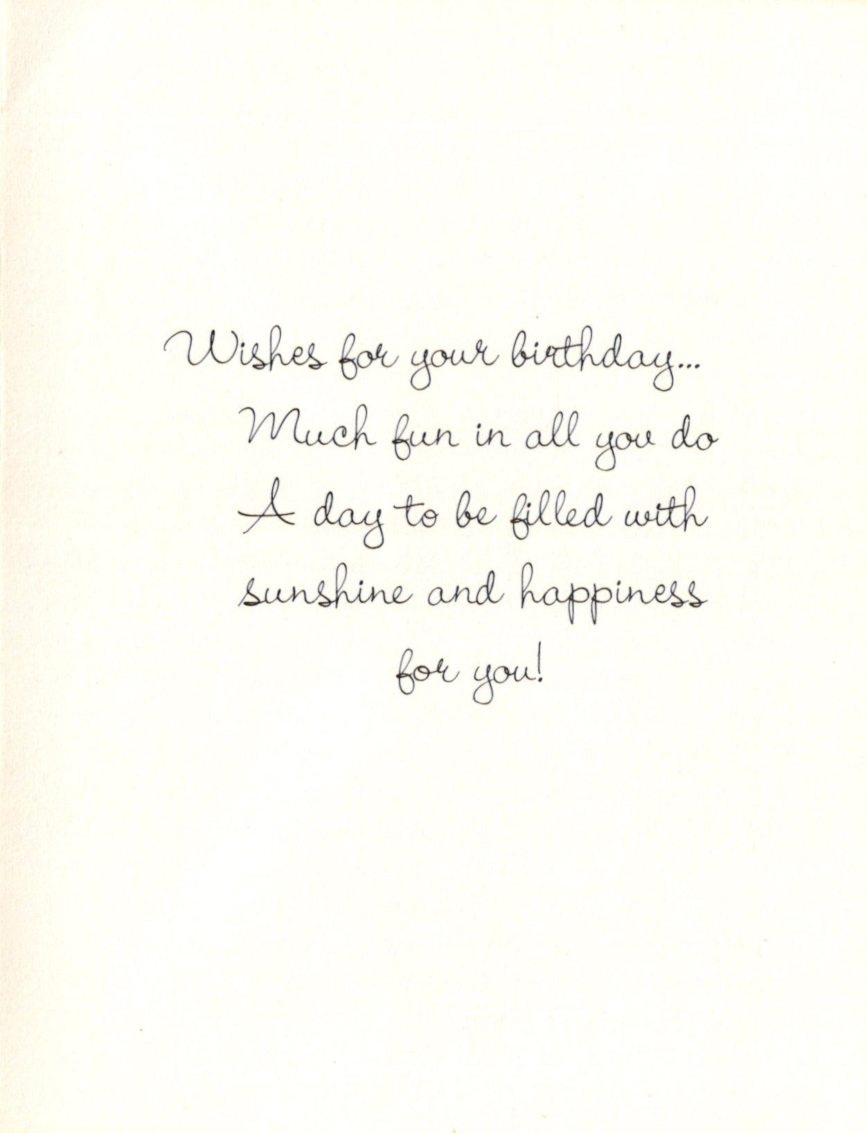 Birthday - Accordion Singer - Vintage Greeting Card - 1979 Little Helpers