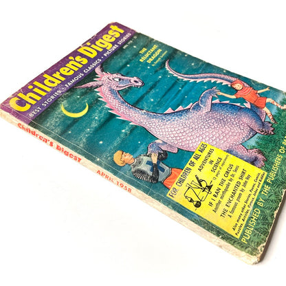 Children's Digest: Reluctant Dragon ft. Dr Suess 1958 Kids Activity Book