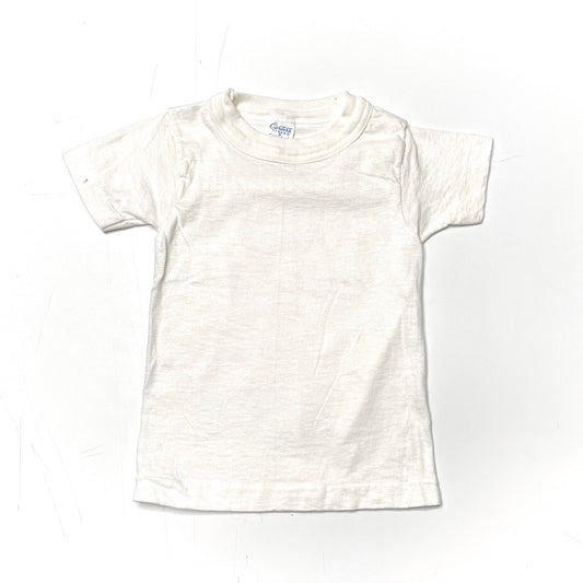 Plain White Cotton T-Shirt 2T