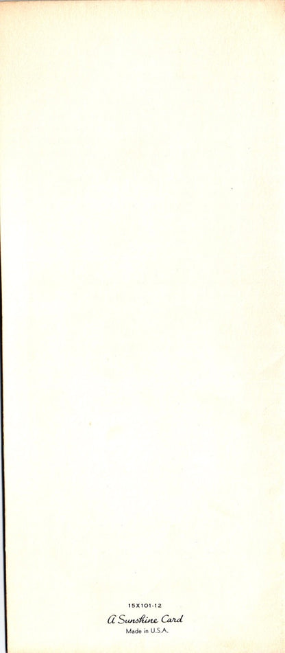 Congratulations - Victorian Wedding Getaway - Slim Vintage Greeting Card - Embossed