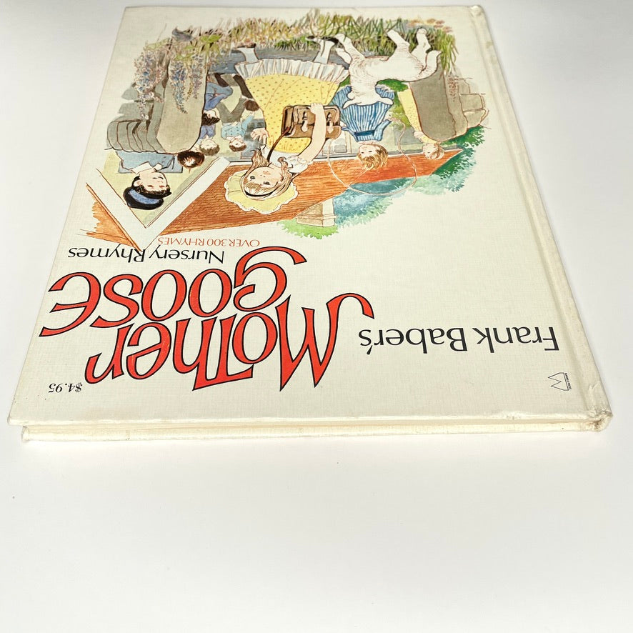 Frank Baber's Mother Goose (Over 300 Nursery Rhymes) 1976 Illustrated Hardcover Book