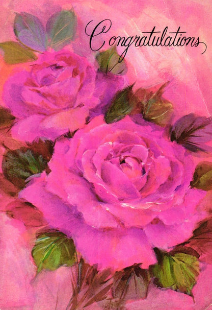 Congratulations - Special Day - Vintage Greeting Card