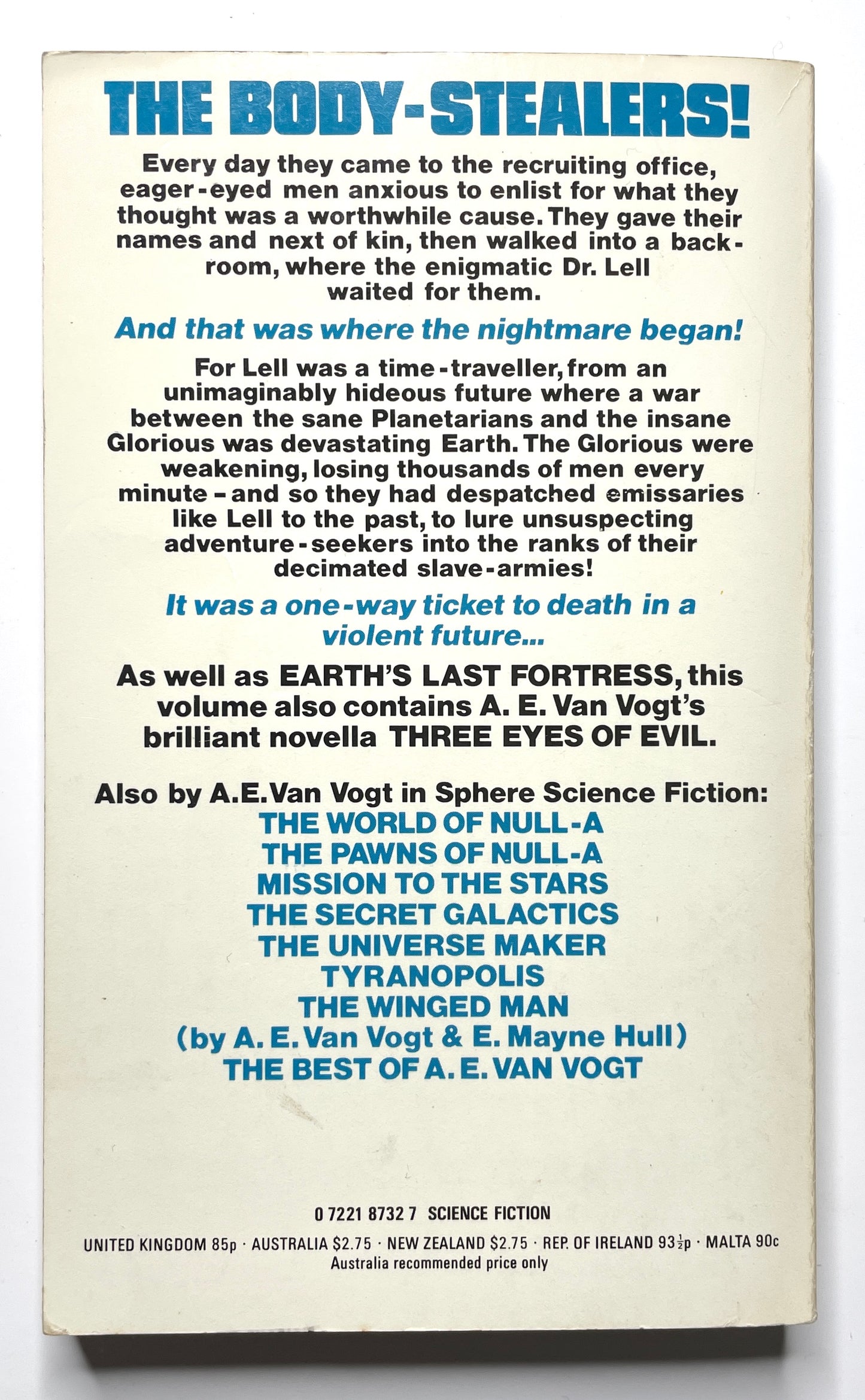 Earth's Last Fortress by A.E. Van Vogt (1977) - Vintage 70s Sci-Fi Paperback Book
