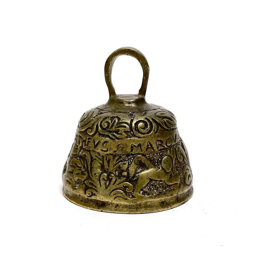 Antique Four Evangelists Bronze Sanctuary Bell
