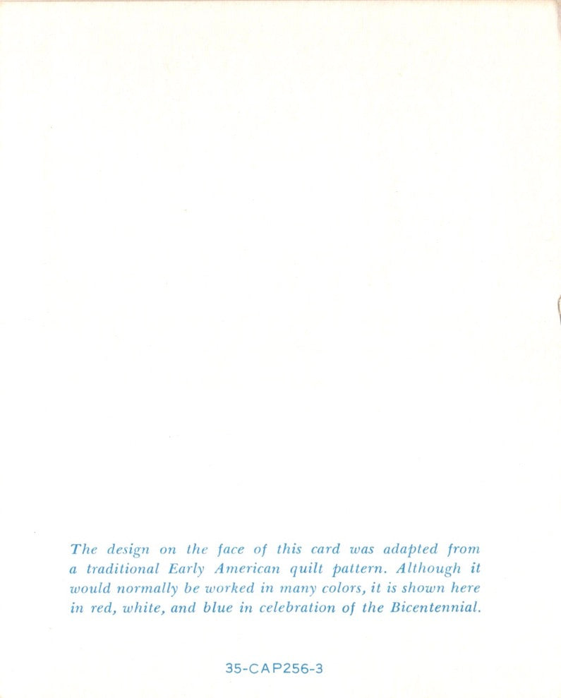 Get Well Soon - Quilt Pattern - Vintage Greeting Card