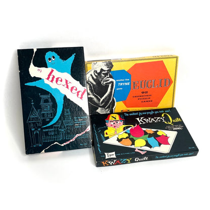 Tryne Brainteaser Puzzle Lot of 3 - Vintage 60s Geometric Puzzle Games