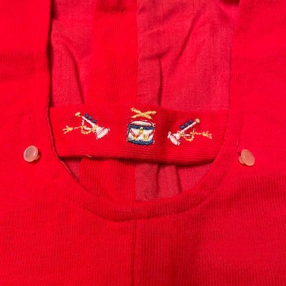 Musical Instruments Embroidery Red Onesie Romper *Damage* 9M