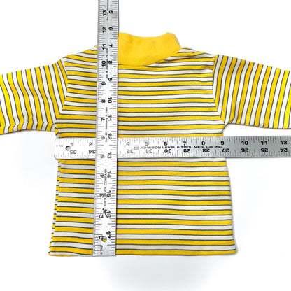Yellow Stripe Long Sleeve Turtleneck Shirt 9M