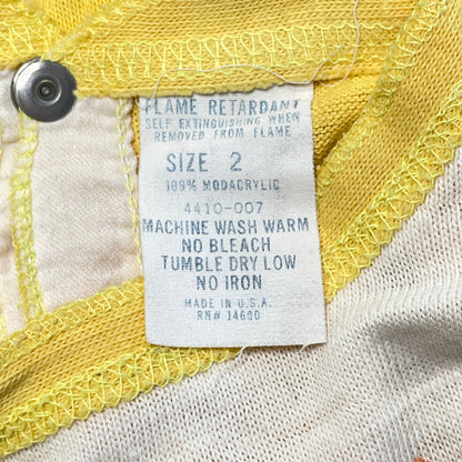 School Cat Graphic Print Footed Pajamas Set 2T