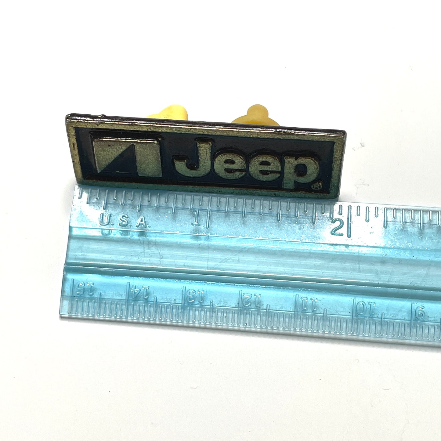 Jeep Logo - 80s Vintage Enamel Pin 1.75"