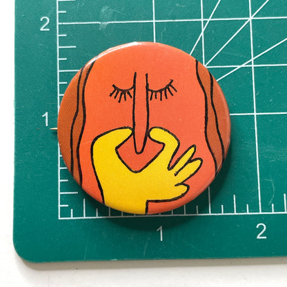 Pop Art Style 1 80s Vintage Pinback Button 1.75"