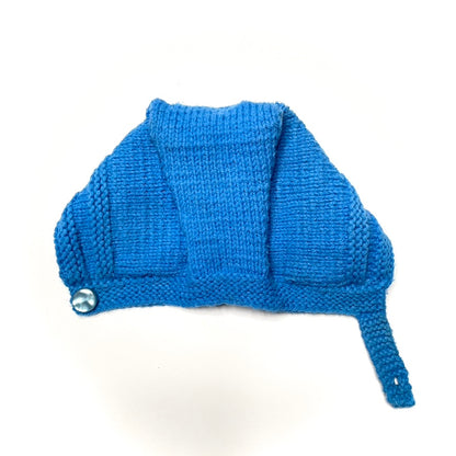Handmade Blue Knit Bonnet