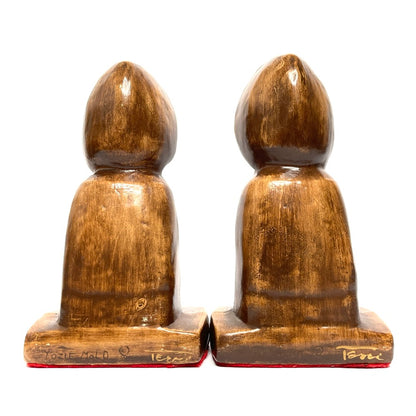 Yozie Mold Midcentury 'Medieval Monks' Bookends