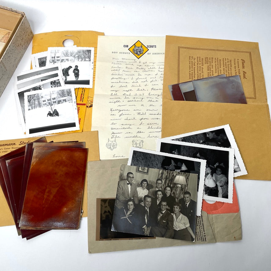 Estate Lot 1950s Connecticut Boy Scouts Letters, Photos & Ephemera