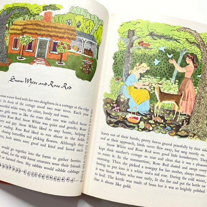 Grimm's Fairy Tales & Babar The King 1955 Illustrated Dandelion Book