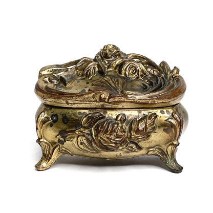 Jenning Bros Antique Openwork Jewelry Casket 104