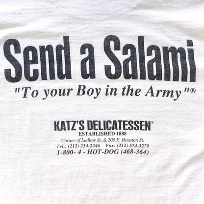 90s Vintage Katz Deli NYC Double-Sided T-Shirt (M)