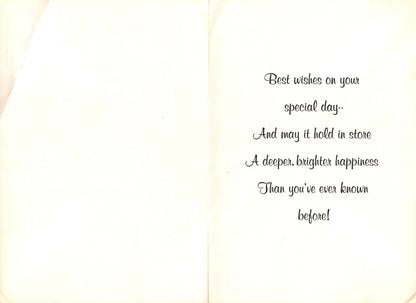 Congratulations - Special Day - Vintage Greeting Card