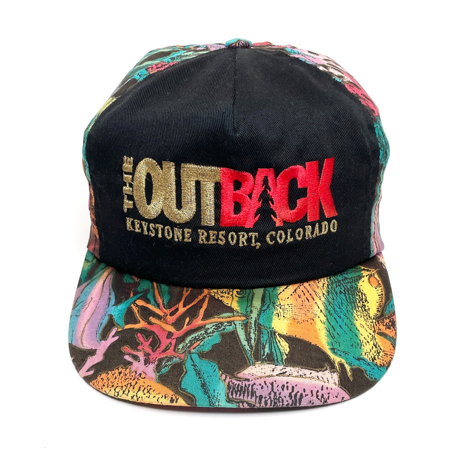 The Outback Keystone Ski Resort Vintage Snapback Hat - Coral