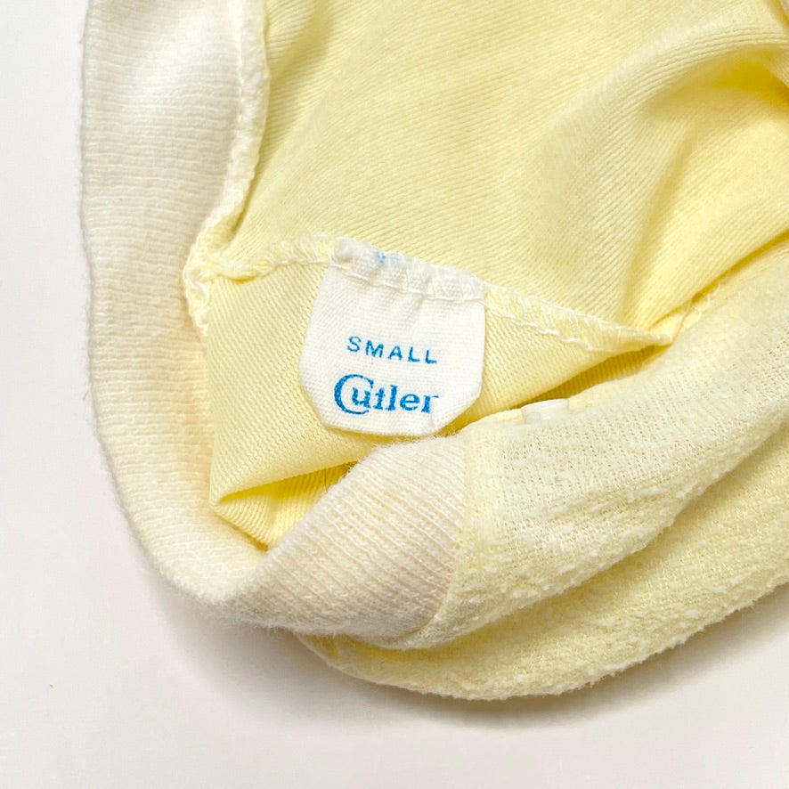 Skunk Embroidery Yellow Footed Sleeper 3-6M