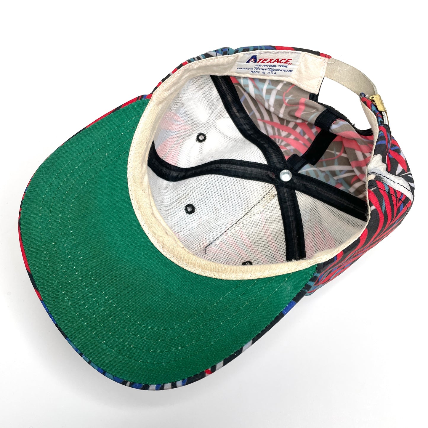 Innisbrook FL Tropical Pattern Vintage Strapback Hat - Palm Fronds