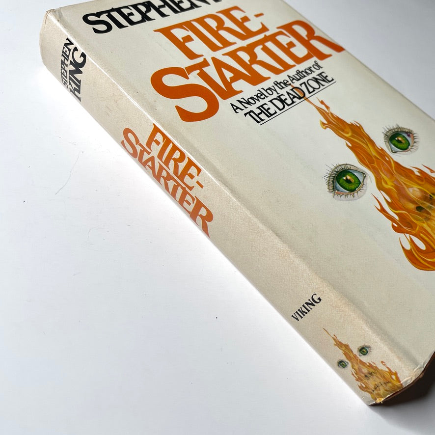 Firestarter Stephen King Hardcover Book *1st Book Club, 1st Print* 1980 Viking
