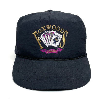 Foxwoods Poker Vintage Rope Snapback Hat - Black