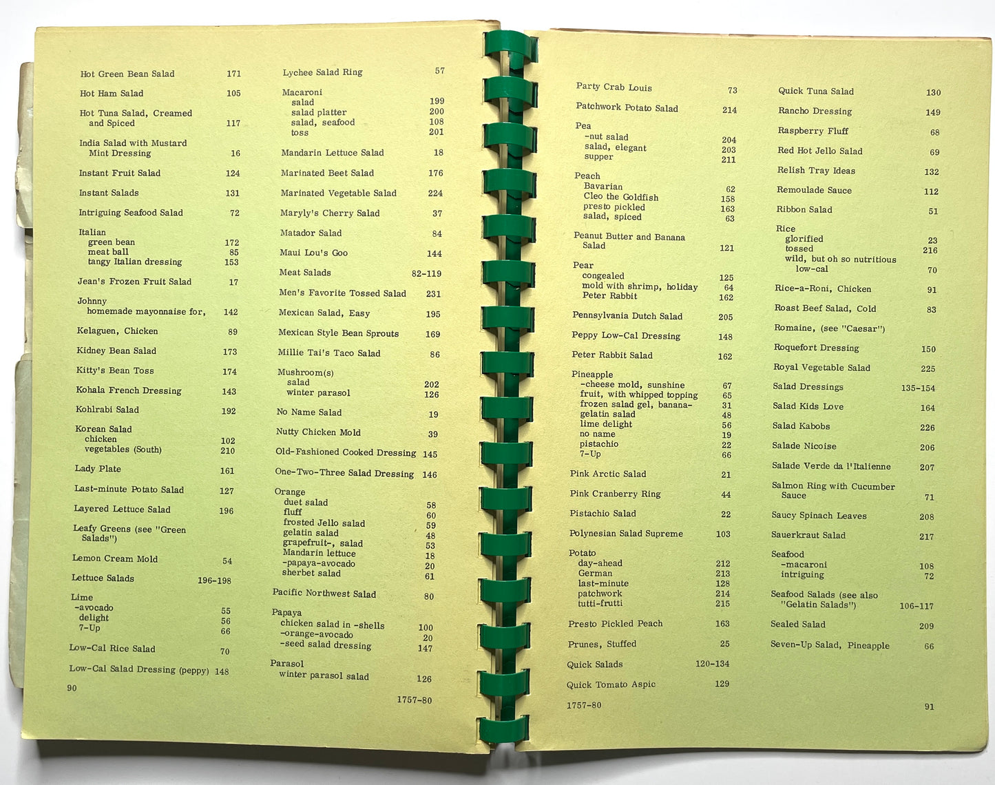 St. John's Divine Salads 1981 Tumon Bay, Guam, Mariana Islands - 80s Vintage Spiral Bound Illustrated Recipe Book