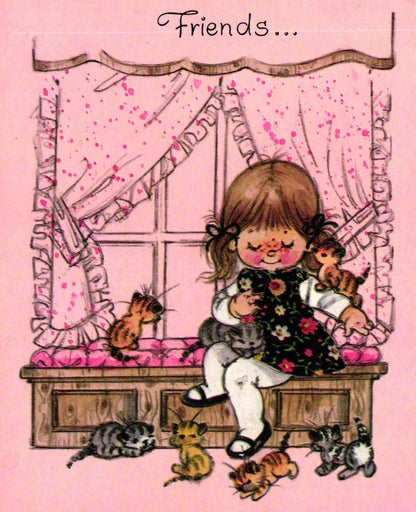 Greetings - Friendship - Vintage Greeting Card