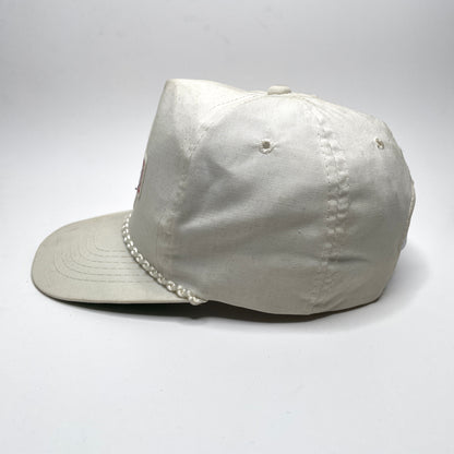 Denver Broncos AFC Champions 1987 Vintage Rope Snapback Hat - White