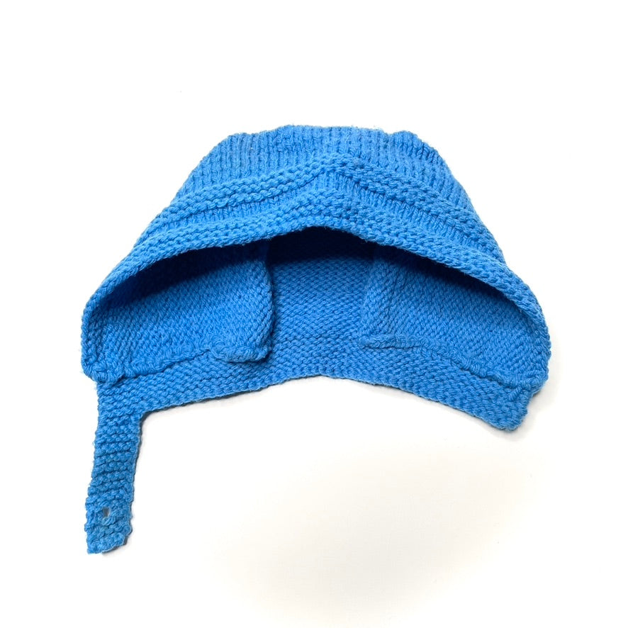 Handmade Blue Knit Bonnet