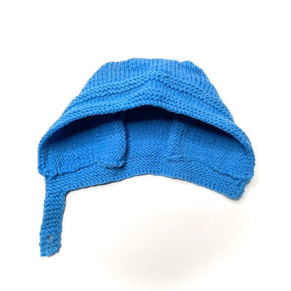 Handmade Blue Knit Bonnet