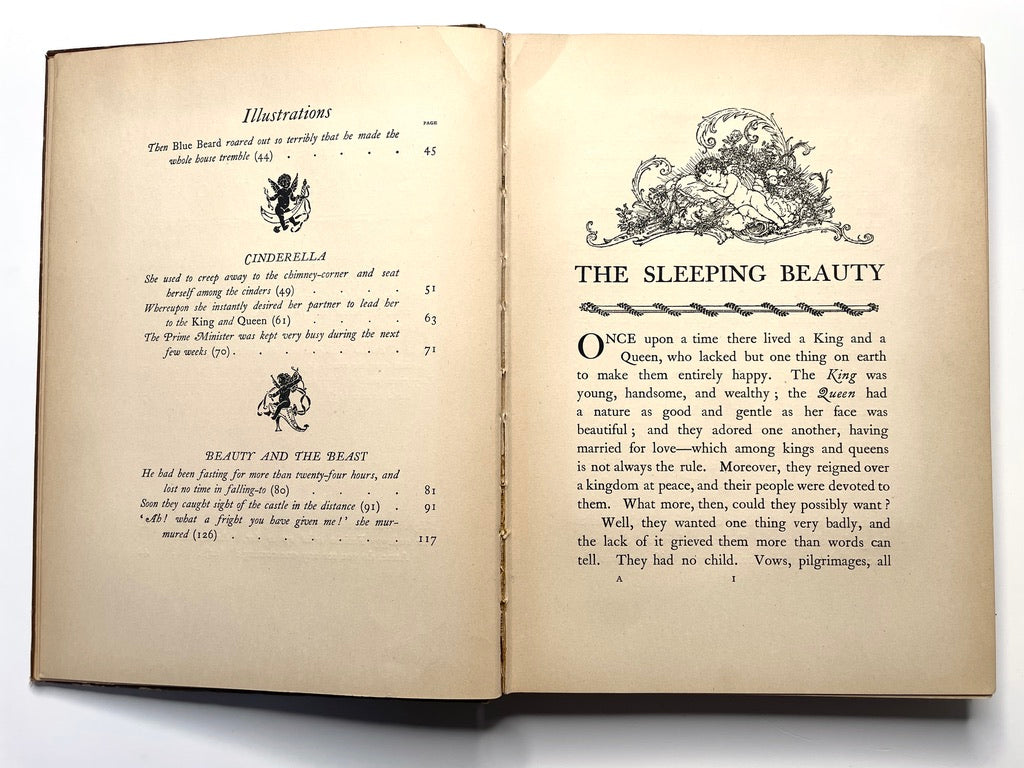 The Sleeping Beauty and Other Fairy Tales c. 1910 - Antique Hardcover, Illustrated