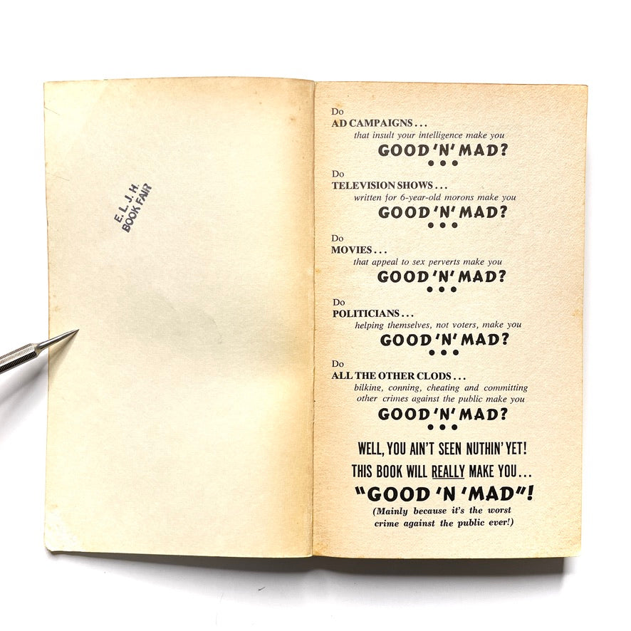 Good 'N' Mad 1969 Paperback Comic Book