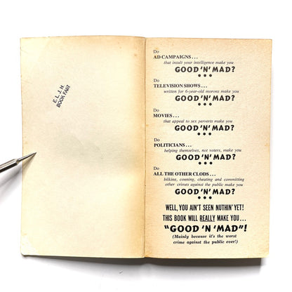 Good 'N' Mad 1969 Paperback Comic Book