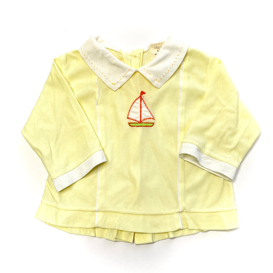 Sailboat Appliqué Yellow Top NB