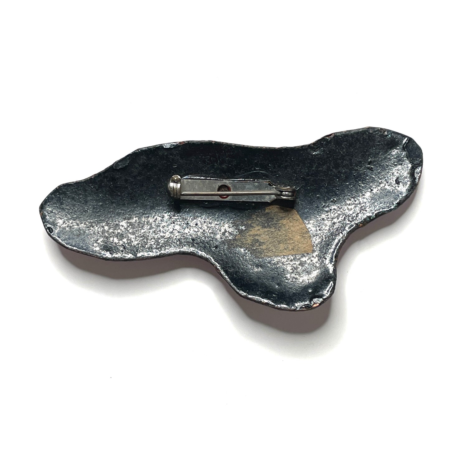 Enamel Abstract Art - Vintage Pin 3.25"