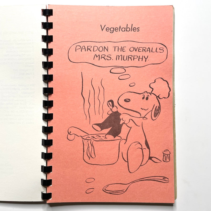 Snoopy & Peanuts "Pot Pourri" Cookbook - 60s Vintage Illustrated Spiral Bound Recipe Book